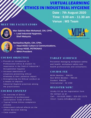MIHA Virtual Learning : Ethic in Industrial Hygiene