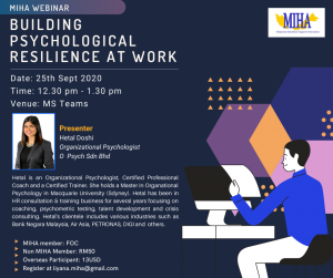 MIHA Webinar: Building Psychological Resilience