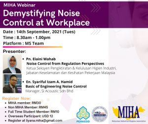 MIHA Webinar : Demystifying Noise Control at Workplace